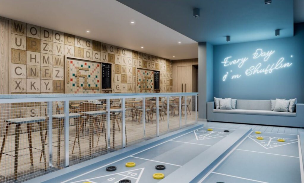 LTR Industries project rhythm westgate apartments scrabble wall room