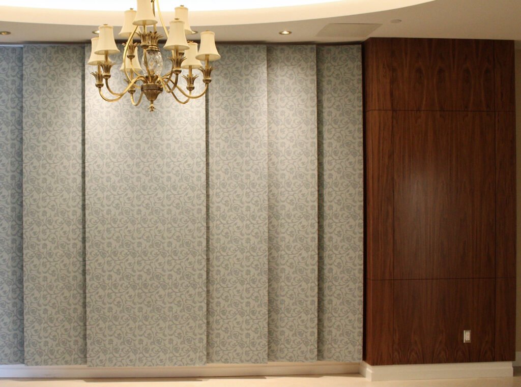 LTR Industries project Waterford fabric panel feature